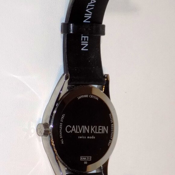 New $279 Calvin Klein Completion Date Watch KAM211 Swiss Made, Sapphire Crystal - Picture 12 of 14